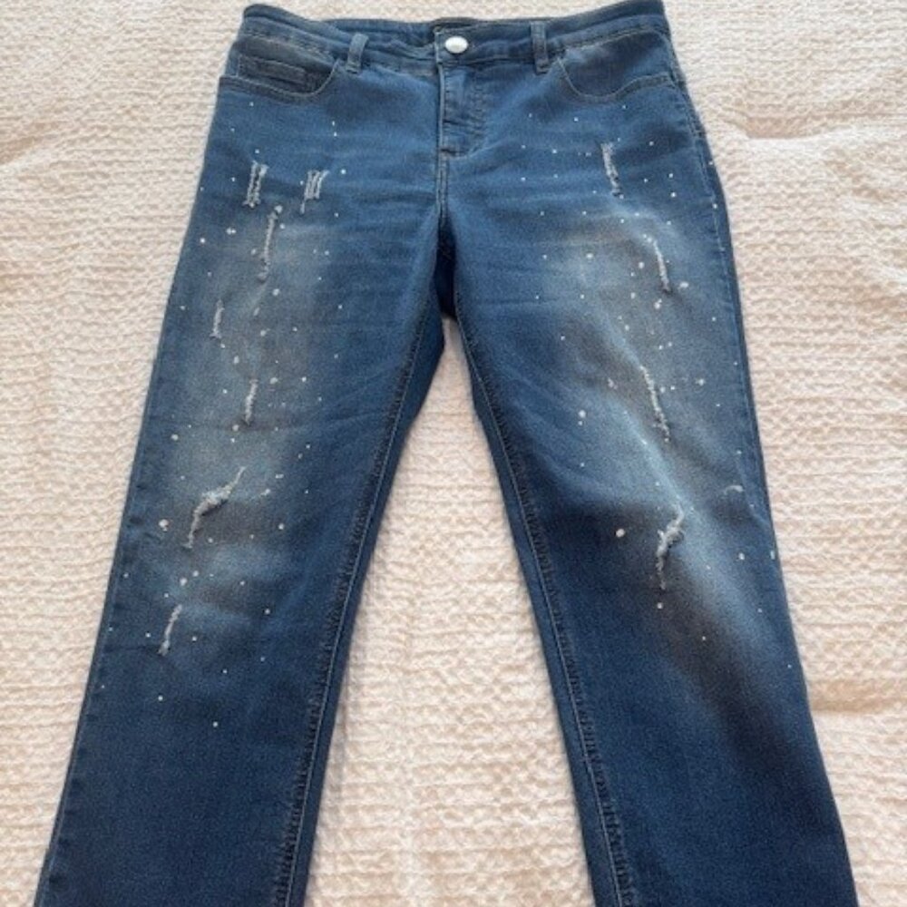 Conrad C Collection Embellished Stretch Jeans, Size 8